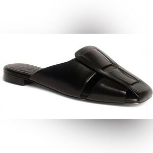 NWOT Antony Veer Black Leather Slide Sandals size 9